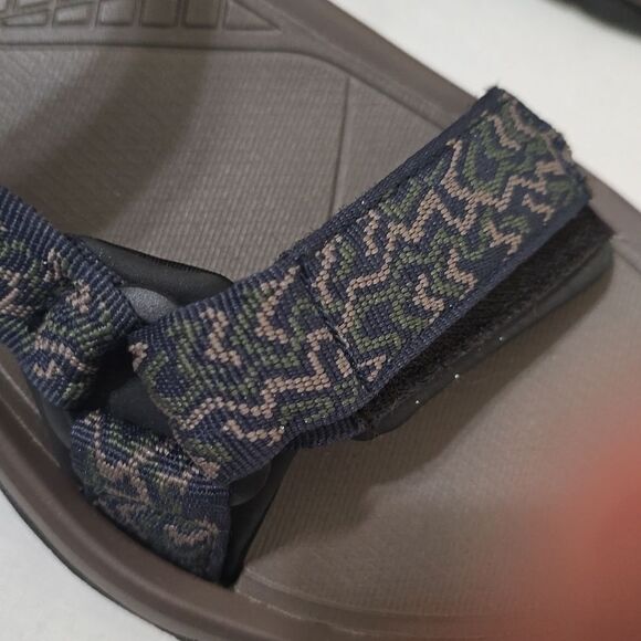 Teva Hurricane XLT 4156 Men Size 9 Hiking Outdoor Water Sandals Blue/ green/tan - Picture 3 of 7